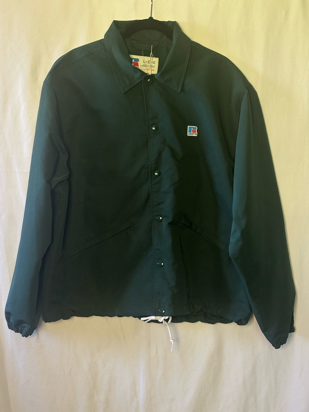 American Eagle x Russell Athletic Coaches Jacket Green Large NWT AE77